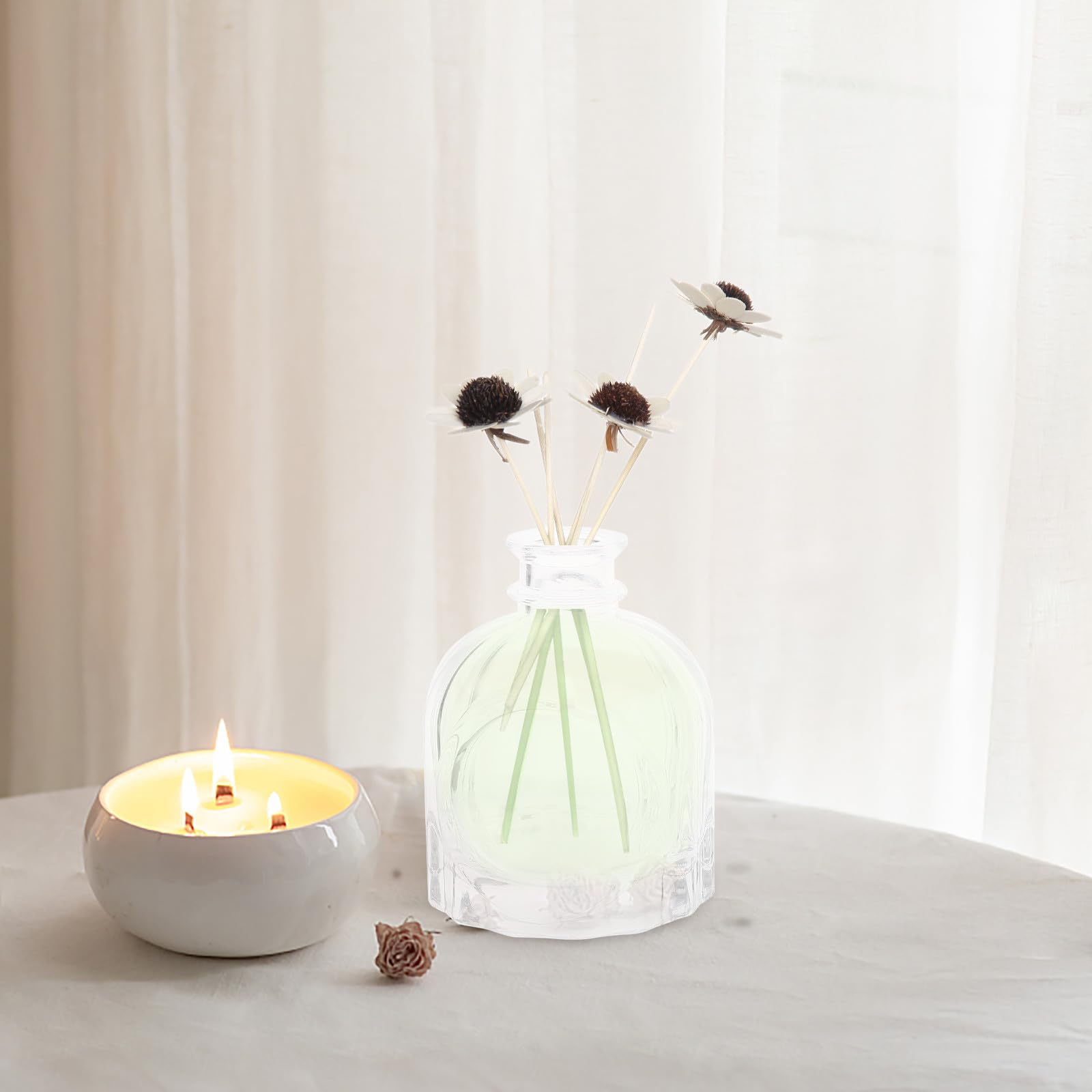 Operitacx 8 Pezzi Boccetta Profumo in Vetro 100ml, Contenitore Decorativo