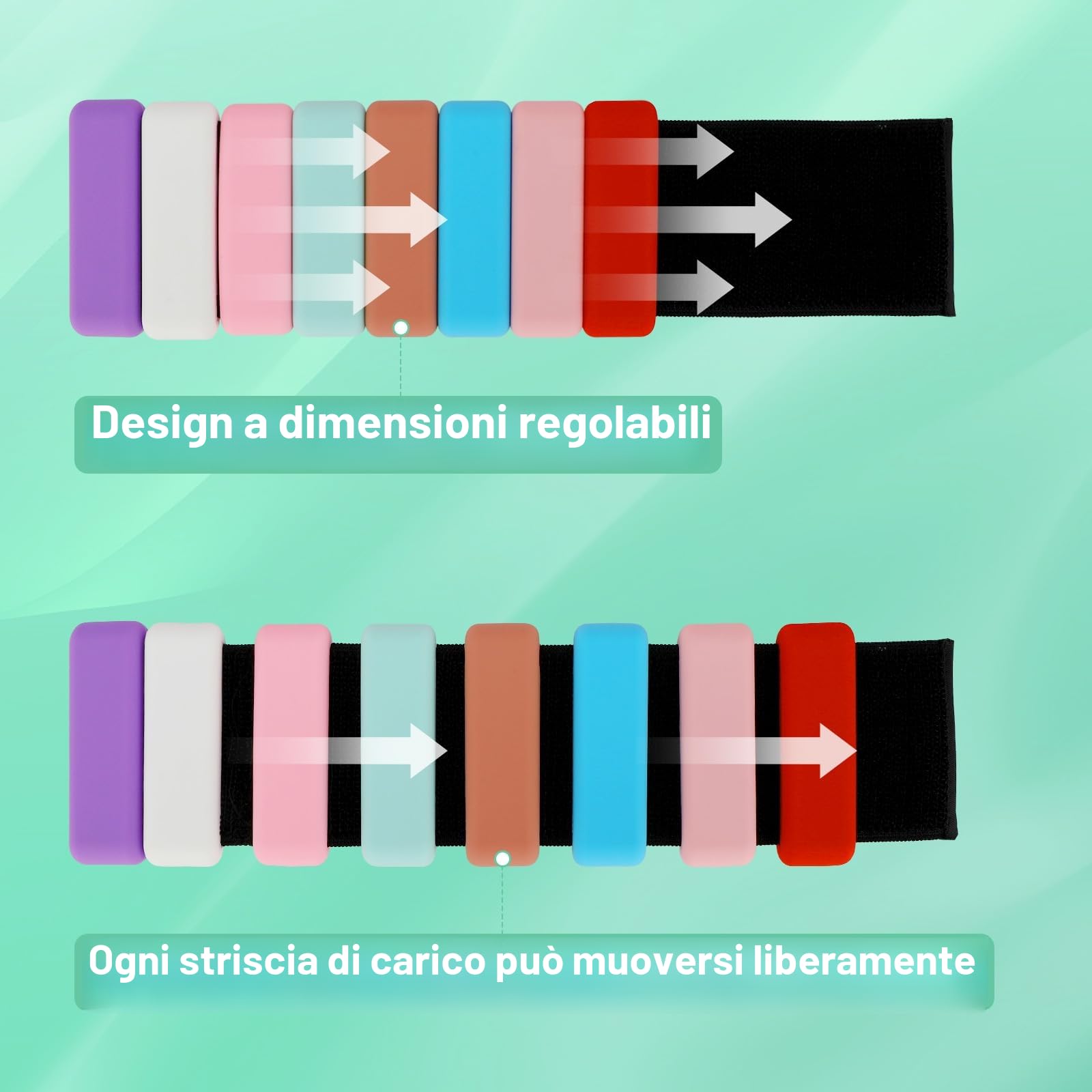Pesi Caviglie e Polso 2 Pezzi (0.5kg Ciascuno) Peso Polso Cavigliere Palestra Cavigliere Pesi Peso Caviglia Ankle Weights Per Donne Uomini Bambini Per Yoga Danza Corsa Nuoto e Fitness