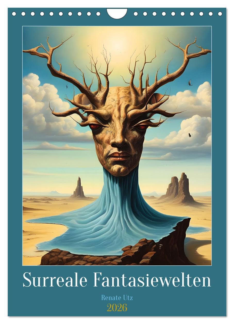 Surreal fantasy worlds UK-Version (Wall Calendar 2026 DIN A4 Portrait), CALVENDO 12 Month Wall Calendar — image 1