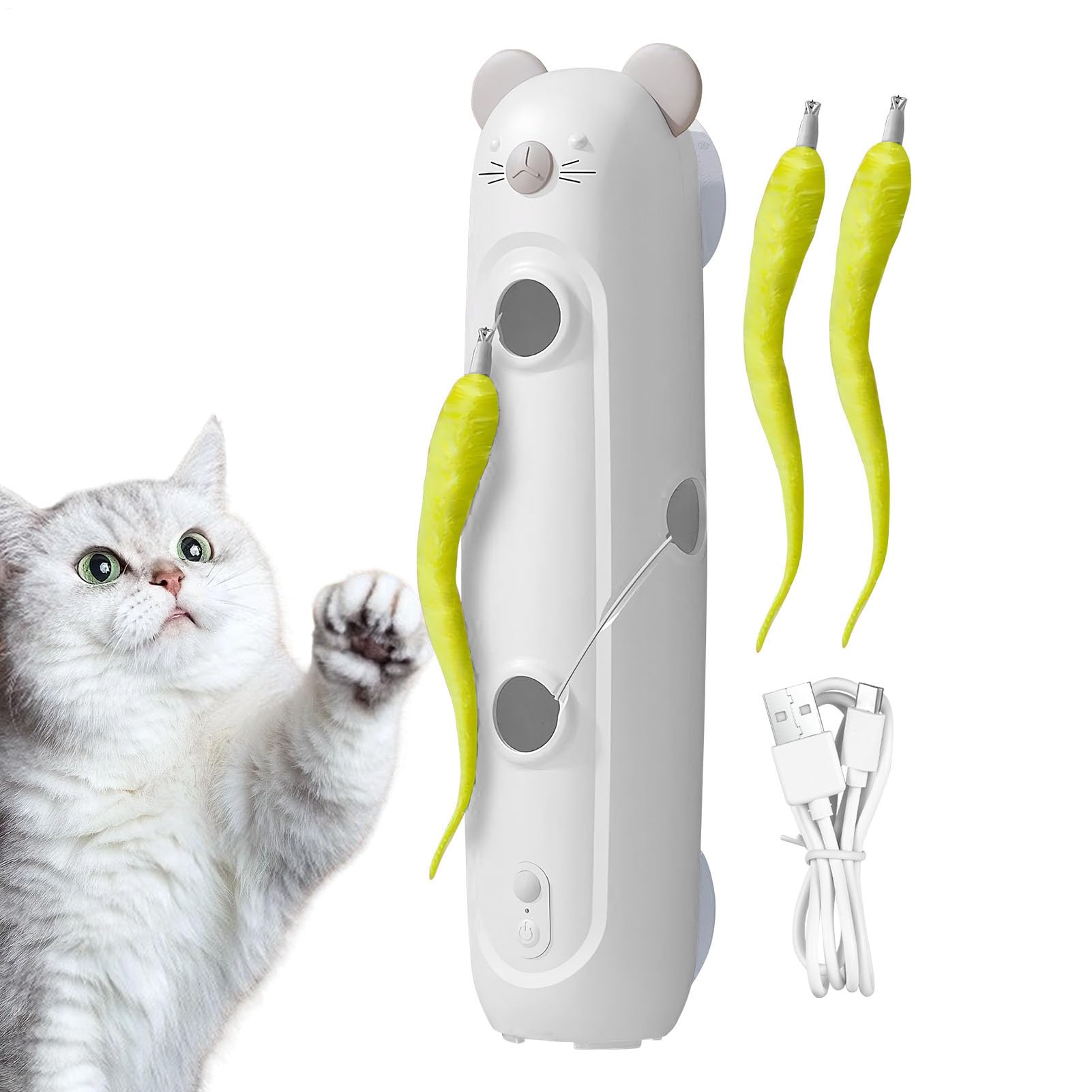 Generisch Katzenangel Interaktiv,Intelligenter Sensor Saugnapf Katzen