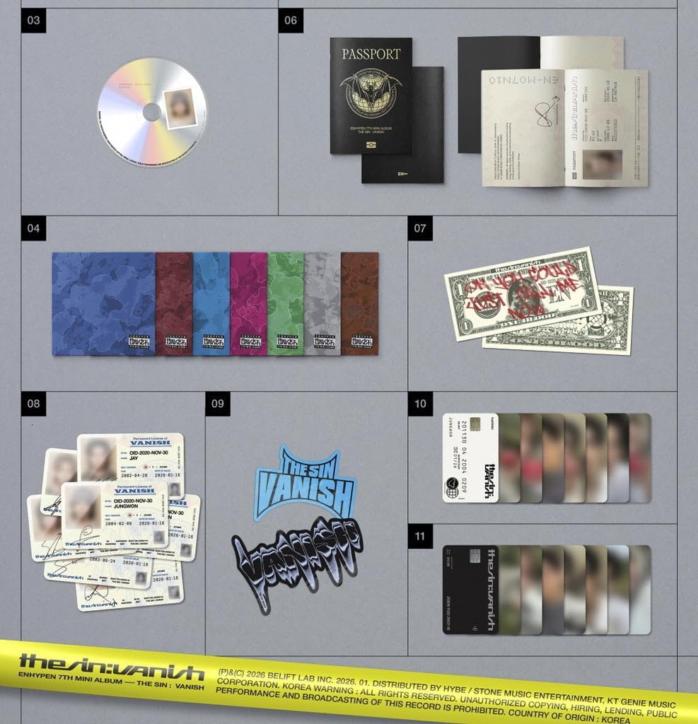 ENHYPEN THE SIN:VANISH FUGITIVES 未開封 CD ENHYPEN - THE SIN : VANISH (FUGITIVES Ver.) [ Photobook + CD