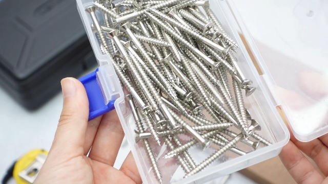 Image of 100 Pack Satin Nickel Wood Screws #9 Extra Long Heavy-Duty Hinge Screws for Doors, Cabinets, Furniture & DIY Projects (2 1 /4 Inch,Sliver)
