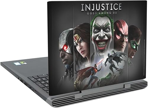 Head Case Designs Officially Licensed Injustice Gods Among Us Poster Key Art Vinyl Sticker Skin Decal Cover Compatible with Dell Inspiron 15 7000