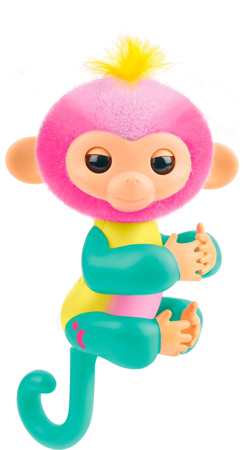 Lansay - Fingerlings – Magic Moods Jade – zawieszka Klara na palcach – jego serce świeci w zależności od nastroju – komunikuje się z 70 tonami i reakcjami – baterie w zestawie – interaktywny