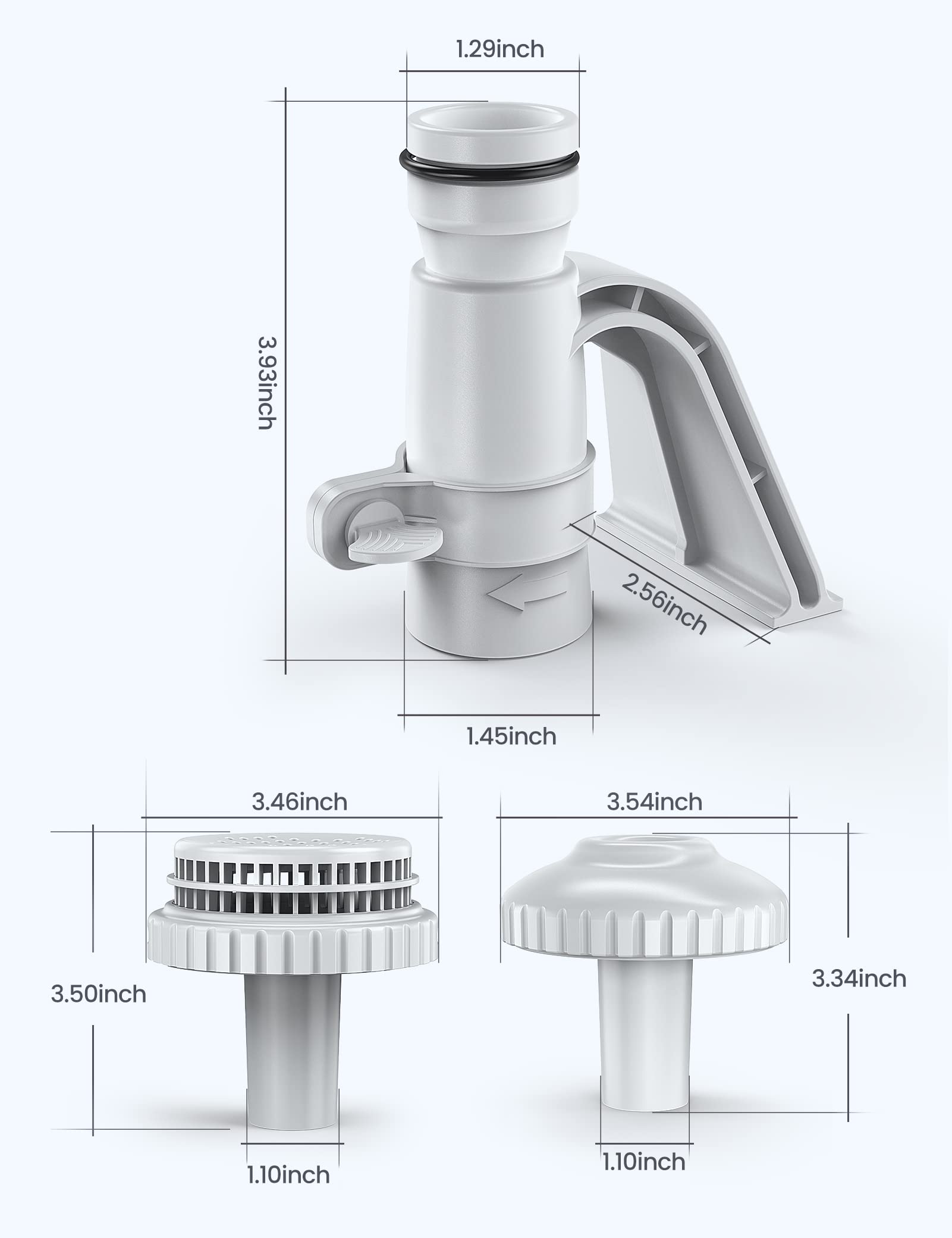 Pool Filter Componnets Snapklik.com : POOLHACKER Above Ground Swimming Pool Filter Part Kit Set