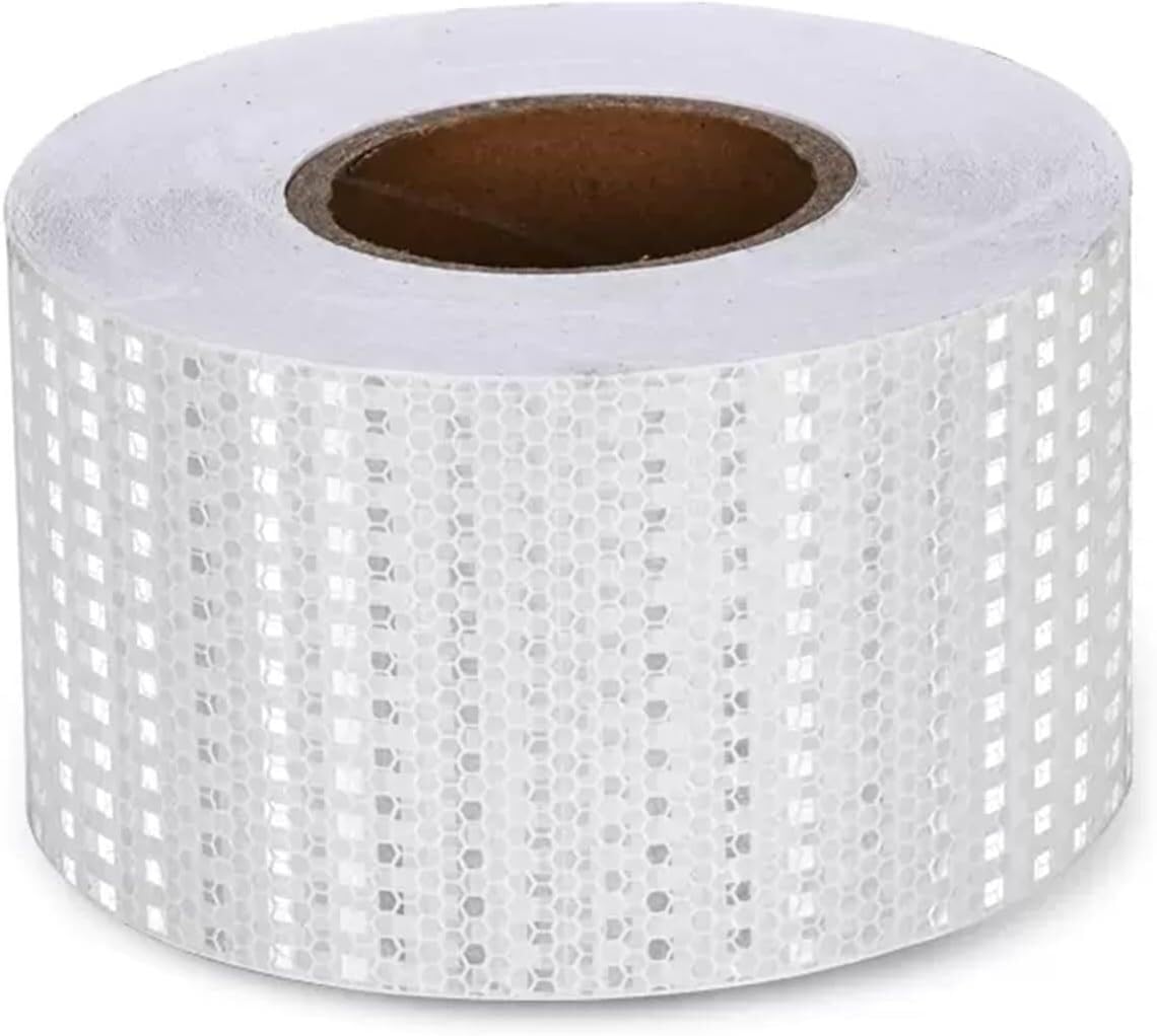 Cinta de seguridad reflectante, cinta adhesiva de advertencia para uso en exteriores, cinta de visibilidad de alta visibilidad para mayor seguridad y conciencia