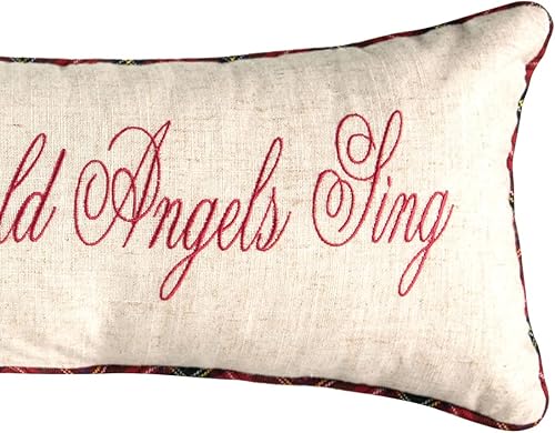 Miniatura 3 de C&F Home Hark The Herald - Almohada bordada de Navidad de 10 x 24 pulgadas para sofá, sillón o cama, 10 x 24 pulgadas, color marrón