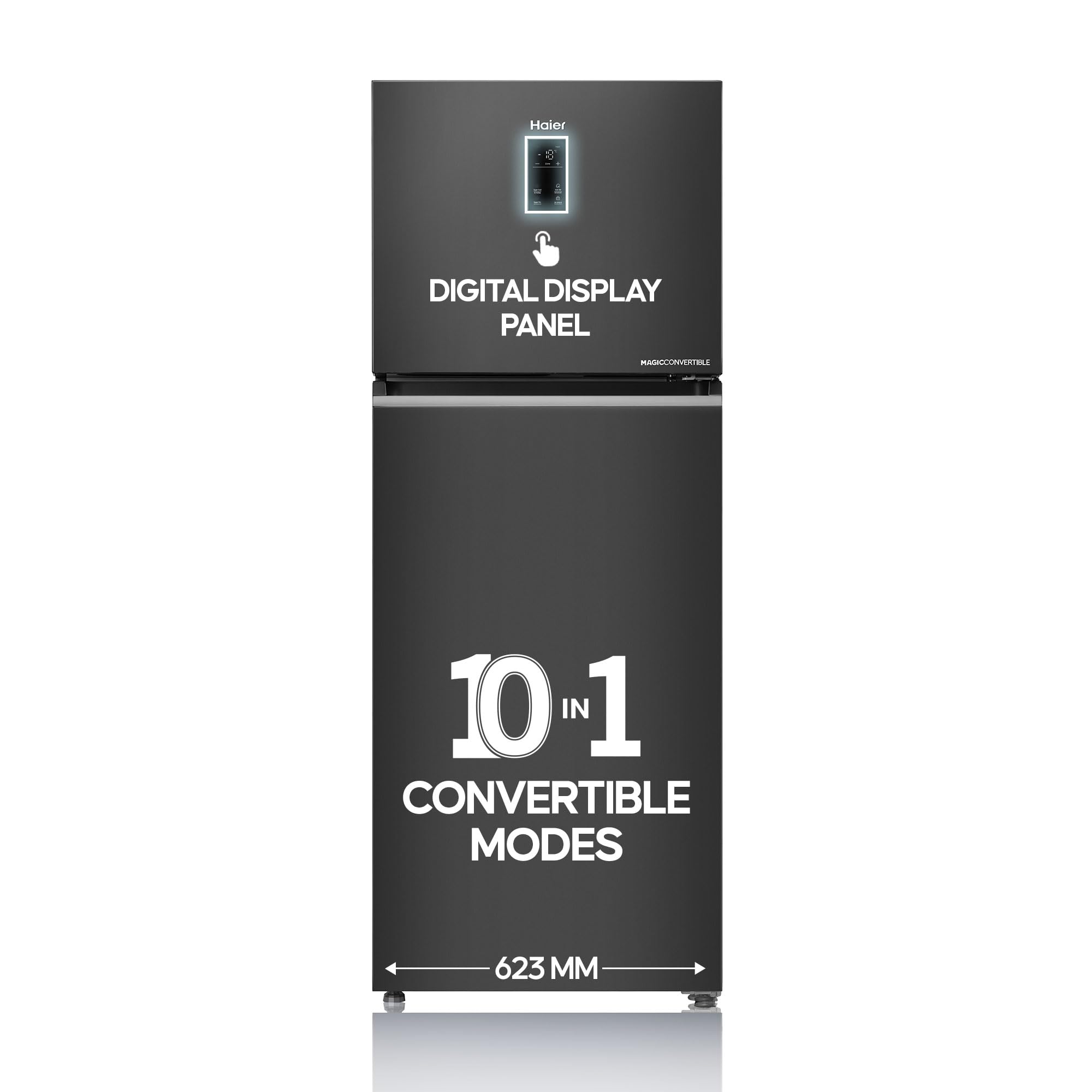 Haier 328 L 3 Star Frost Free Top Mount Double Door Refrigerator
