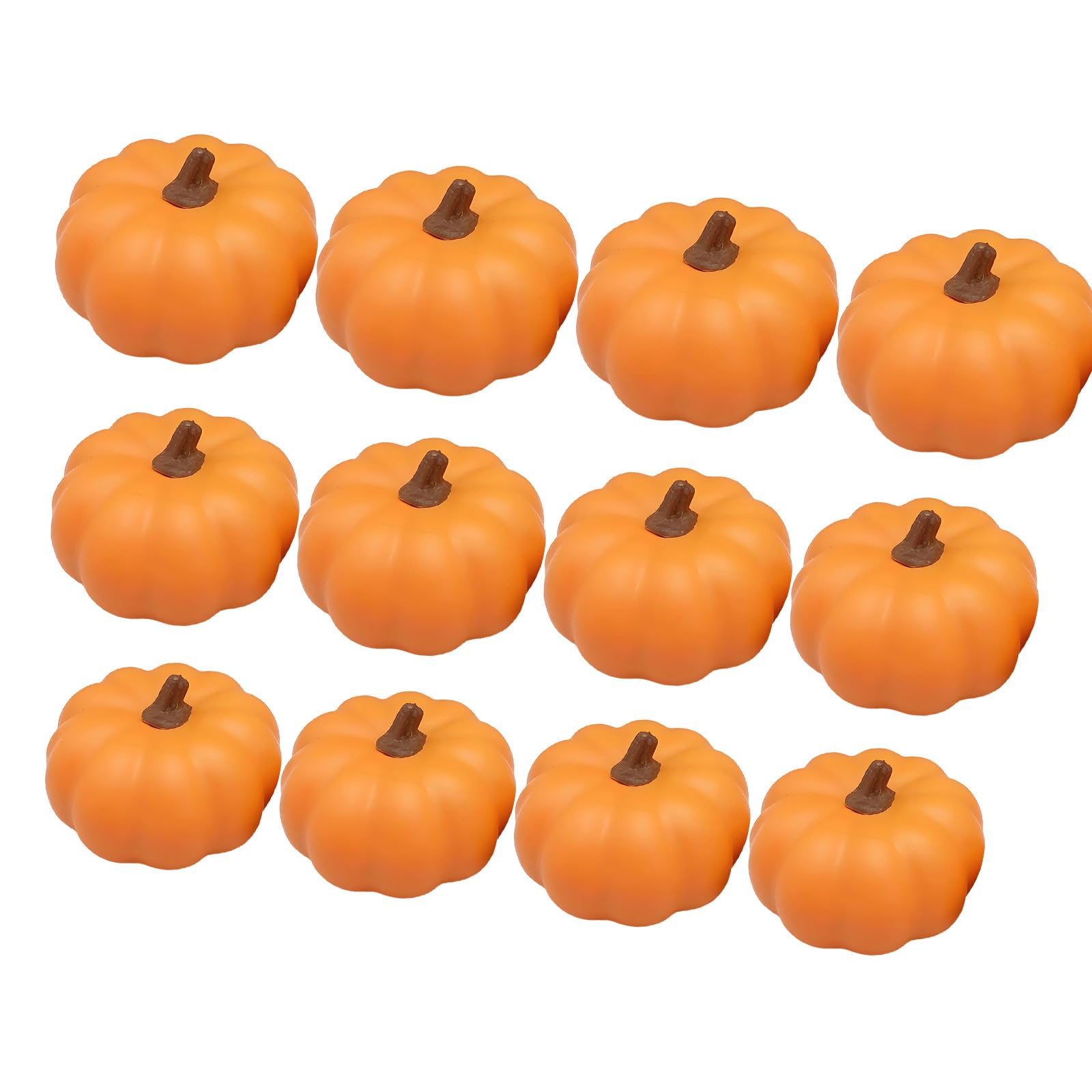 Mekalero Thanksgiving Centerpiece Decor Foam Artificial Pumpkin Set for Tabletop, Entryway, Shop Window and Harvest Display Foam Pumpkins for Carving