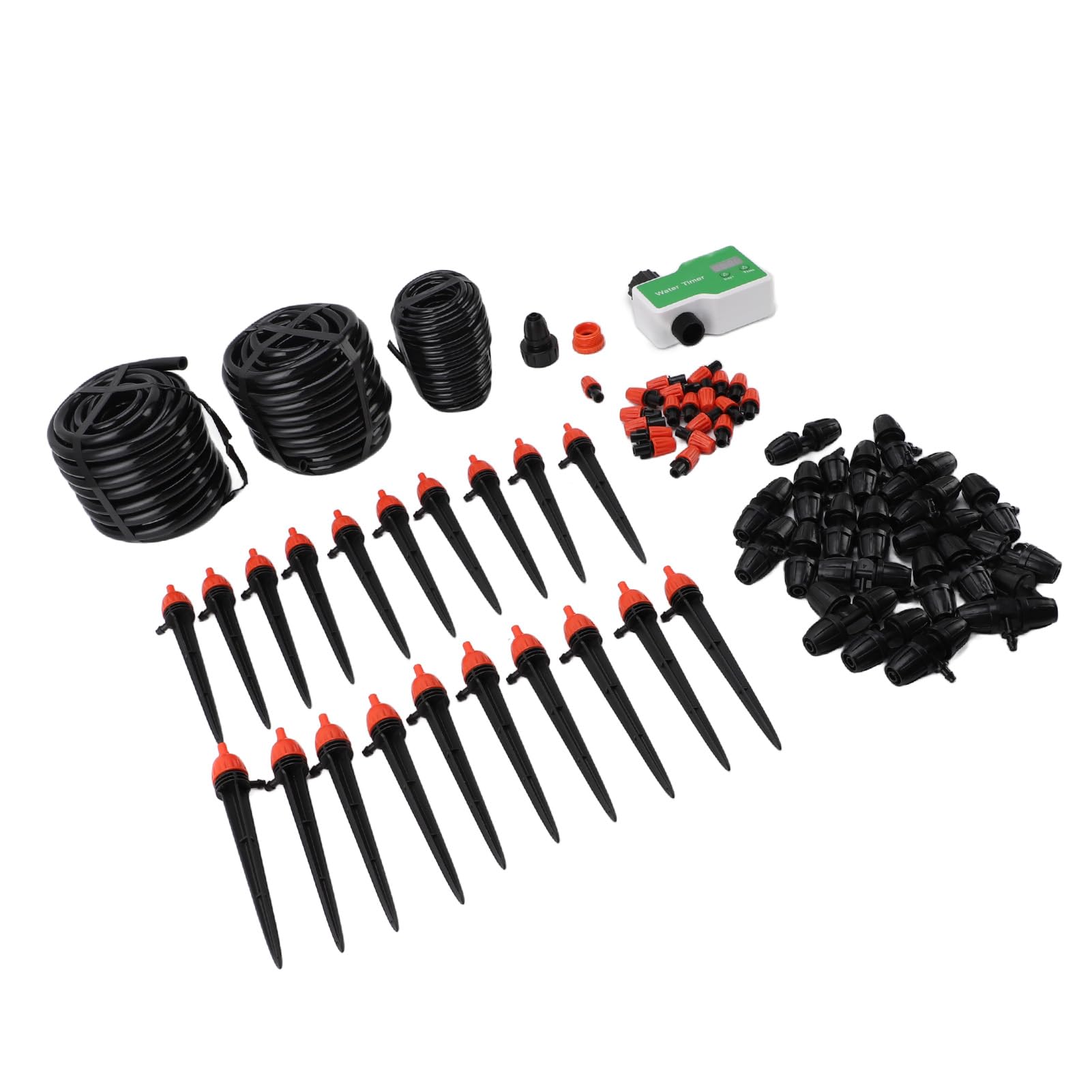 Kit di Irrigazione a Goccia di Irrigazione Automatico con Timer per l'acqua per Serra Giardino Prato Piante in Vaso Kit di Irrigazione a Goccia