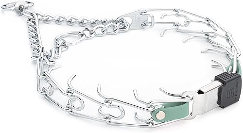 Miniatura 47 de Collar para perro Herm Sprenger de acero cromado con hebilla de liberación rápida ClicLock y inserto de Biothane, collar de entrenamiento para Negro