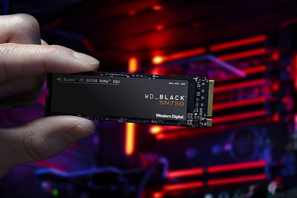 Western Digital WD Black SN750 1TB 3D NAND PCIe NVMe M.2-2280 Internal Solid State Drive thumbnail 5