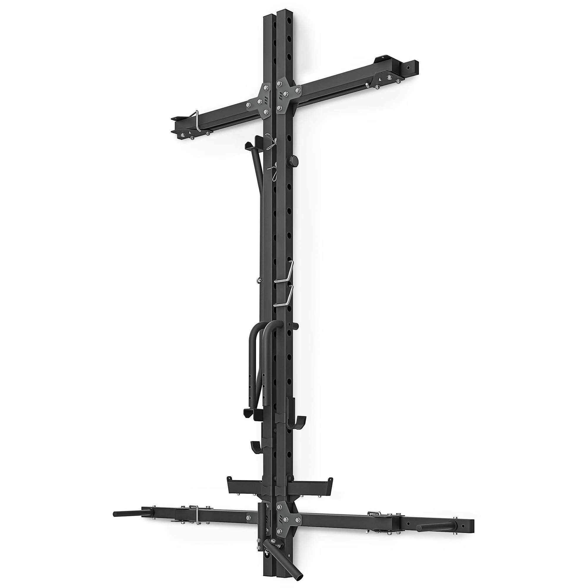 Marbo Sport Dip-Station, Klimmzugstange, Klappbares Power Rack mit Landmine-Griff MS-U114 2.0
