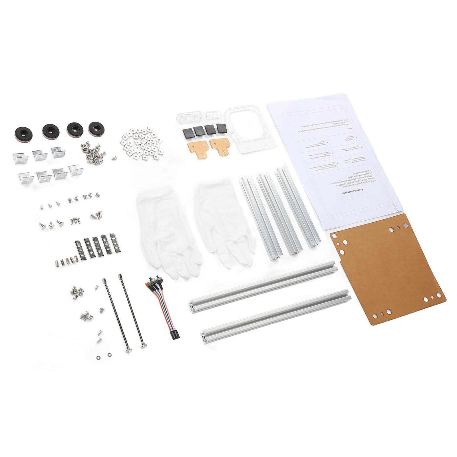 Bewinner Halterung für Offenes ITX-Computergehäuse, DIY-Bare-Bone-Chassis aus Aluminiumlegierung mit Offenem Rahmen Zur Wärmeableitung, Unterstützt ITX-Motherboard 17 X 17 cm, ATX-Netzteil, 2 X