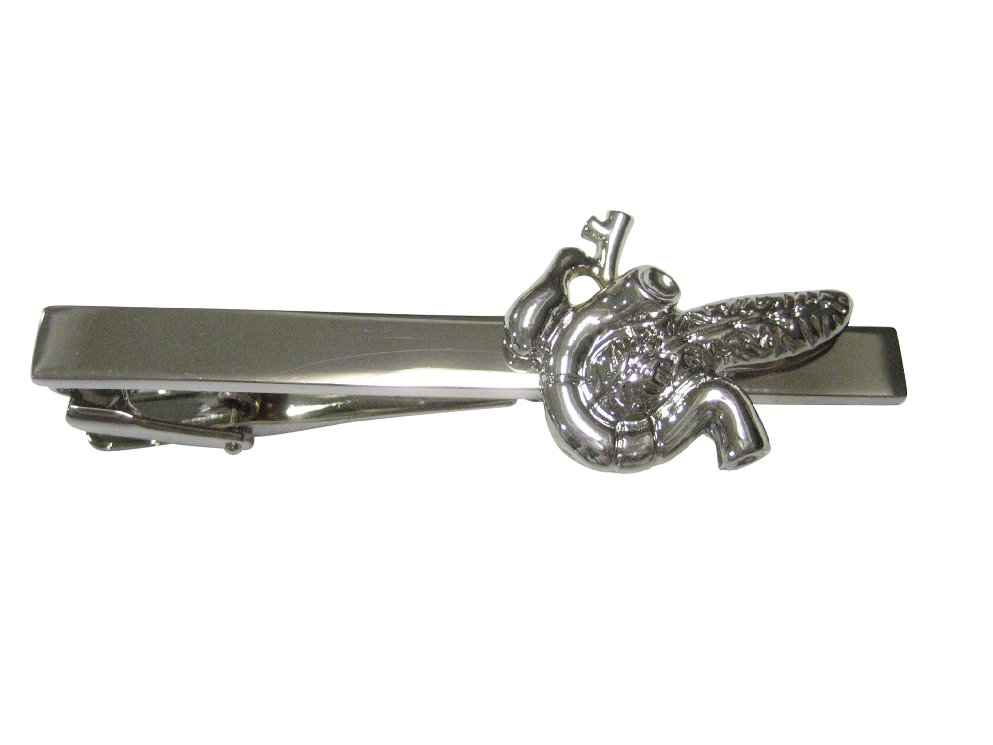 Kiola Designs Silver Toned Anatomical Pancreas Tie Clip