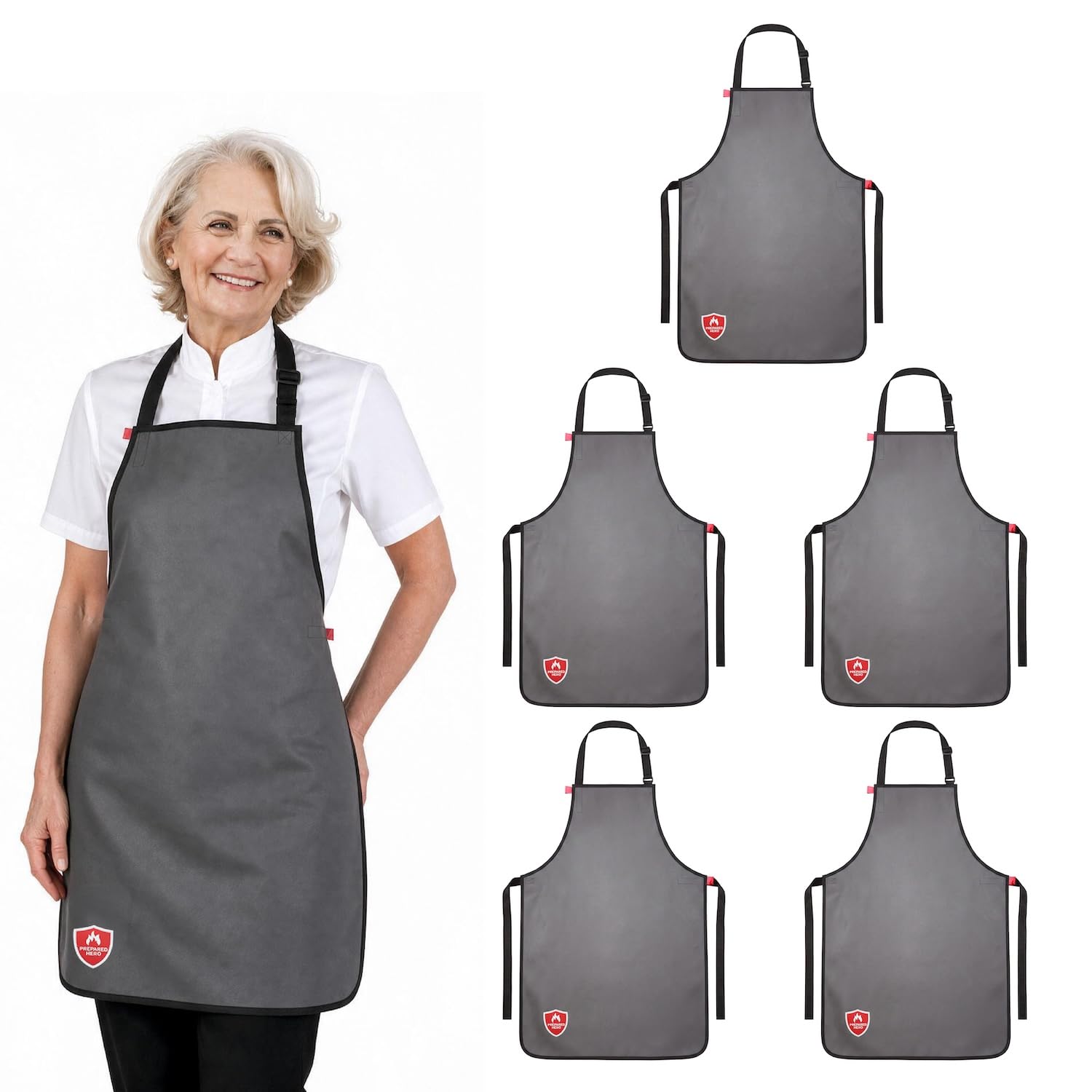 Fireproof Apron for Women & Men, Doubles as Fire Blanket