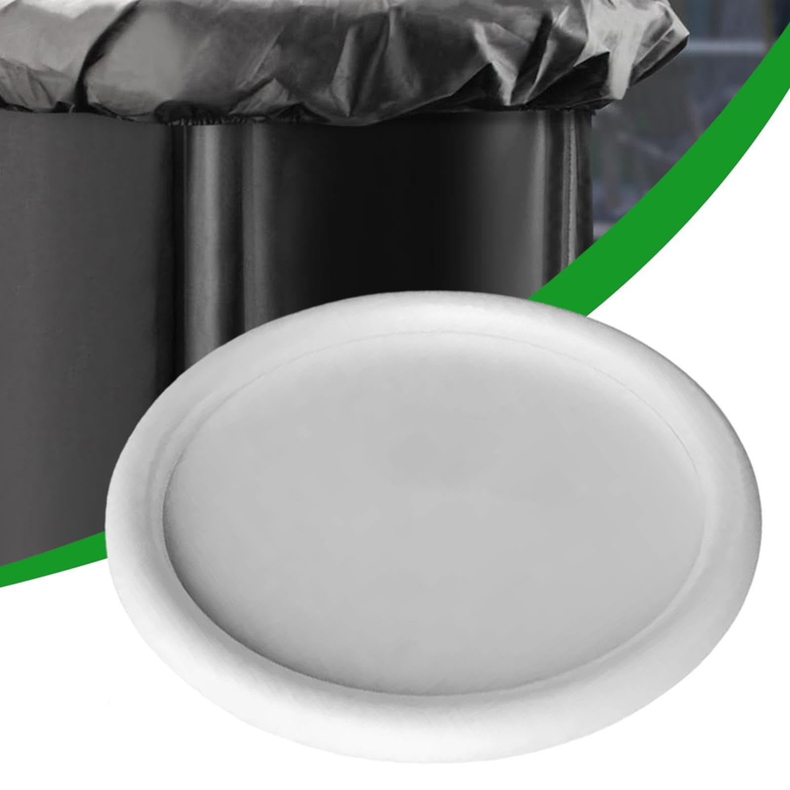 Fellflying Copertura Per Bagno Freddo, Coperchio Per Vasca Di Ghiaccio - Copertura Per Vasca Fredda Isolata Con Coperchio Rotondo Per Immersione Nel Ghiaccio | Coperchio Pieghevole Per Vasca Del - Foto 7