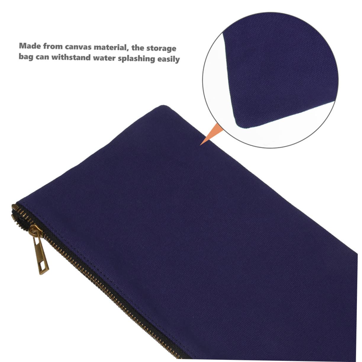 Bolsa de Herramientas Pequeña Cremallera, Lona Resistente, 4 Piezas | Oxford Cloth, Ligera y Fácil de Transportar, Plegable para Guardado, Formato Compacto para Organización