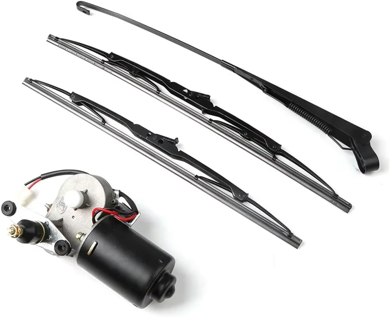 for Polaris Universal Power Wiper Assembly 90° Wipe Sweeping Electric UTV Windshield Wiper Motor Kit with Switch Windscreen Wiper