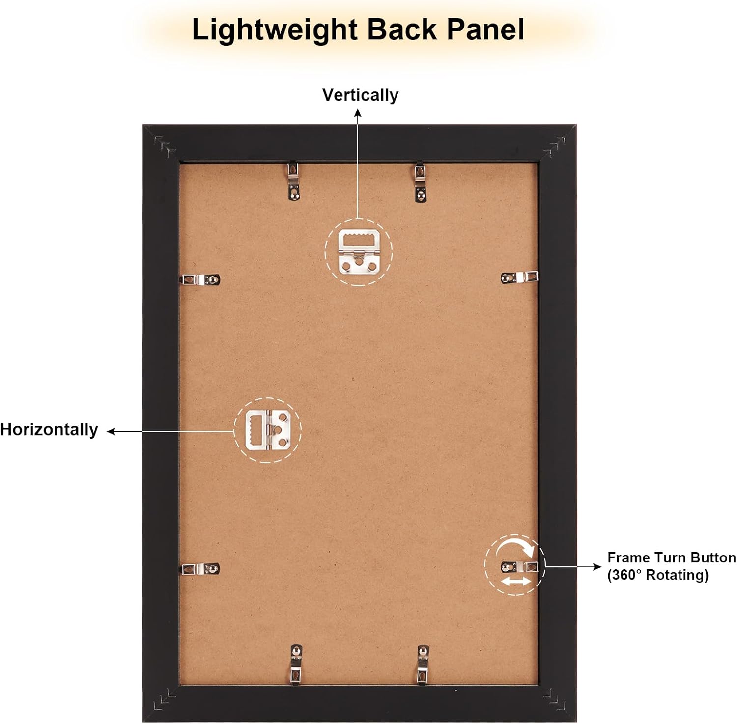 Suede 11x17 Picture Frame Display 2 Opening Double 8x10 Picture Frames Collage Wall Decor with Mat,Multi Photo Frame for Plexiglass,Wall Decor,1Pack,Black