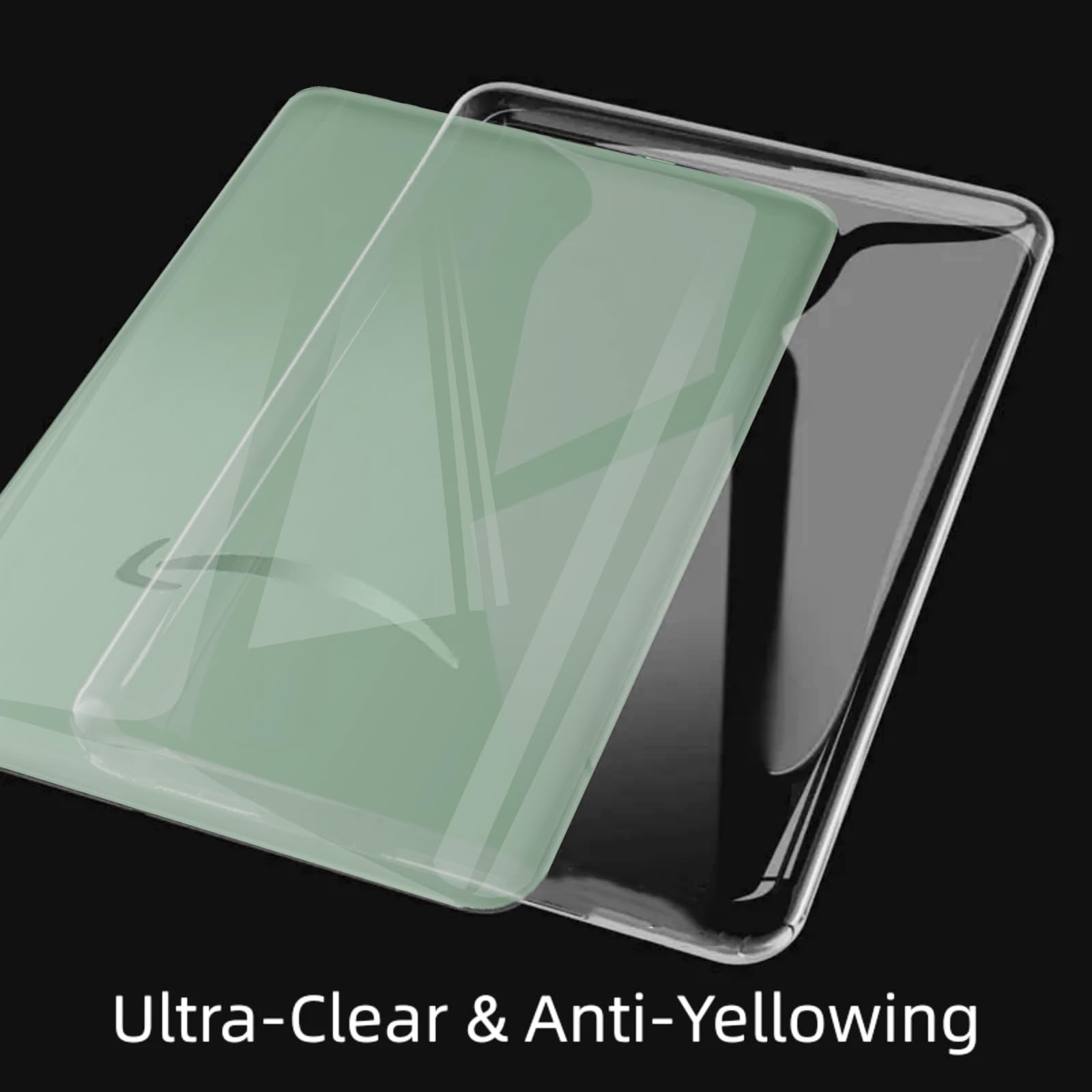MEMELOKA Cover per Kindle 2024/2022 (6 Pollici) con 2 Pezzi Vetro Temperato, Custodia Silicone TPU Anti-Ingiallimento Trasparente