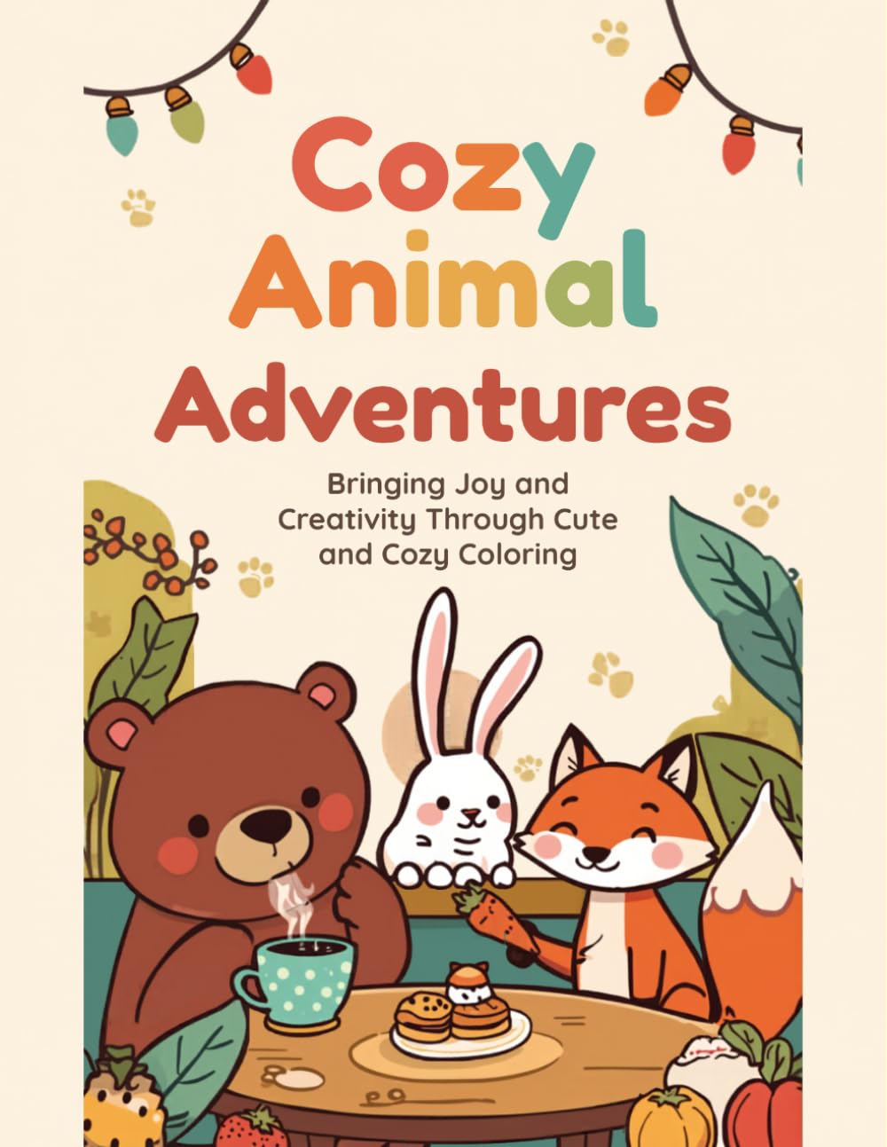Cozy Animal Adventures: A Cute & Easy Coloring Book for Kids