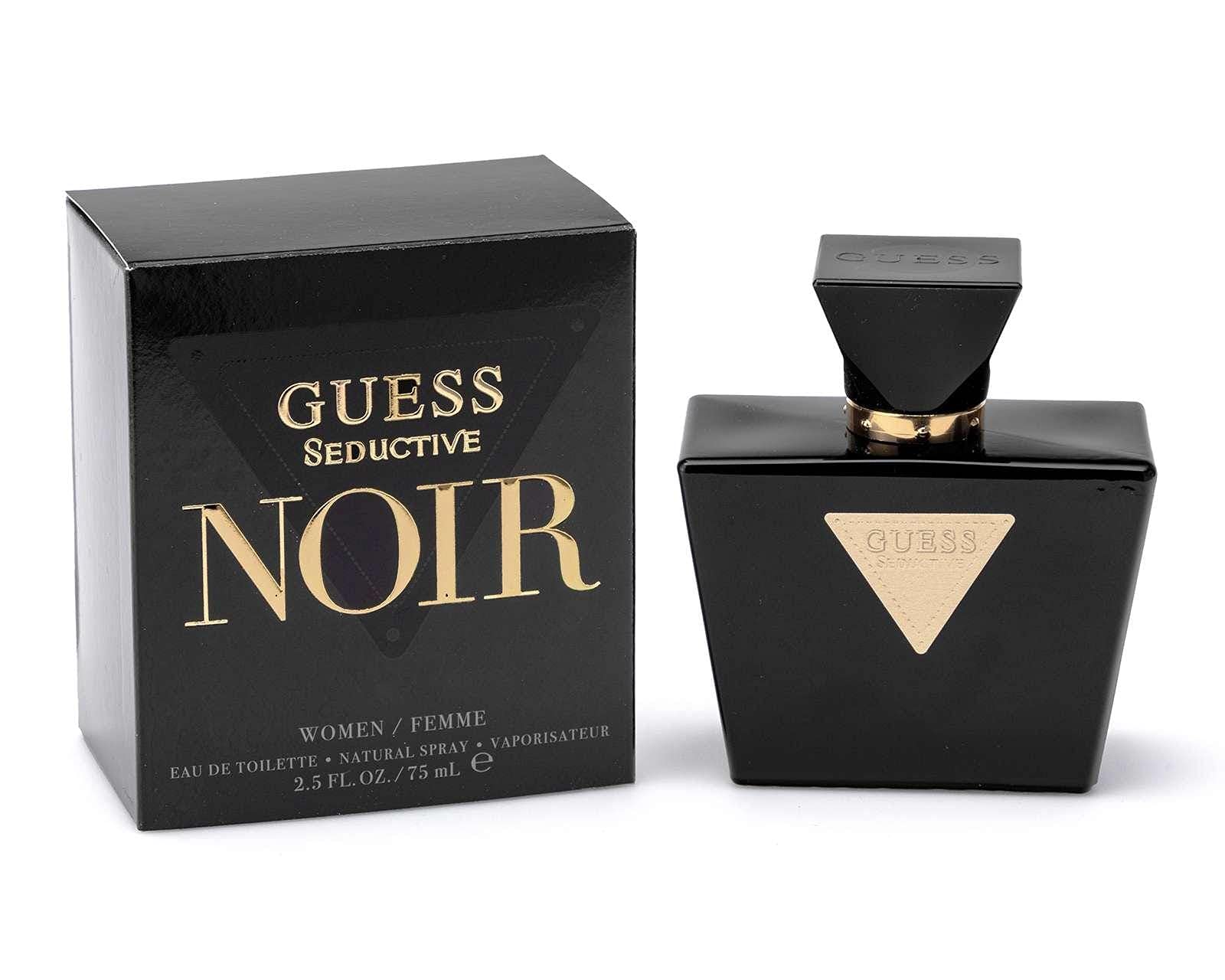 GUESS Seductive Noir, Eau de Toilette, Parfum Oriental Floral, 75 ml