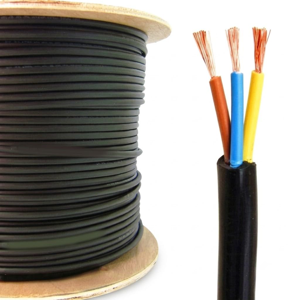 DRUMSTONE ( 2026 Brings 5 Years WARRANTY ) 3 Core Copper (23>) Wire Cable | Fast Energy Saving Heavy Duty Flexible Electrical Extension Cord Wire Roll for Home Office Industrial Use, 100M-image-49