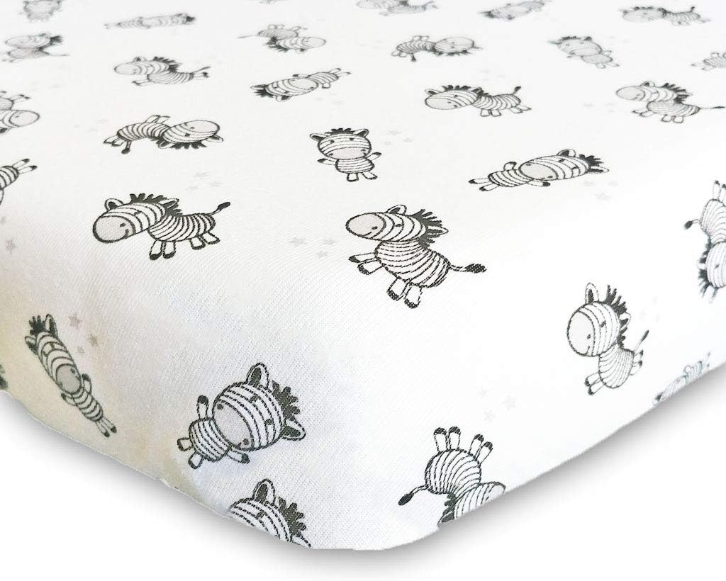 zebra crib sheet