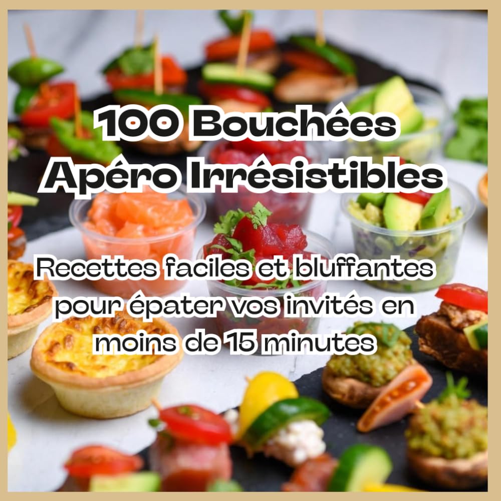 100 Bouchées Apéro Irrésistibles: Recettes faciles et bluffantes pour épater vos invités en moins de 15 minutes