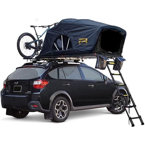 Roofnest Meadowlark Soft Shell Roof Top Tent for Car Camping and Overlanding, Lightweight, Waterproof, 2 Person Tent, Easy Assembly, Universal Mounting Brackets Included
