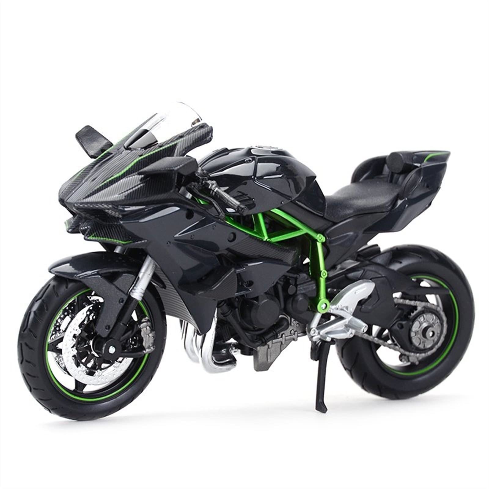SEYXF Motorbike Toy Motorcycle Model Toys 1:12 for Kawasaki for Ninja H2 R Black Die Cast Vehicles Collectible Hobbies