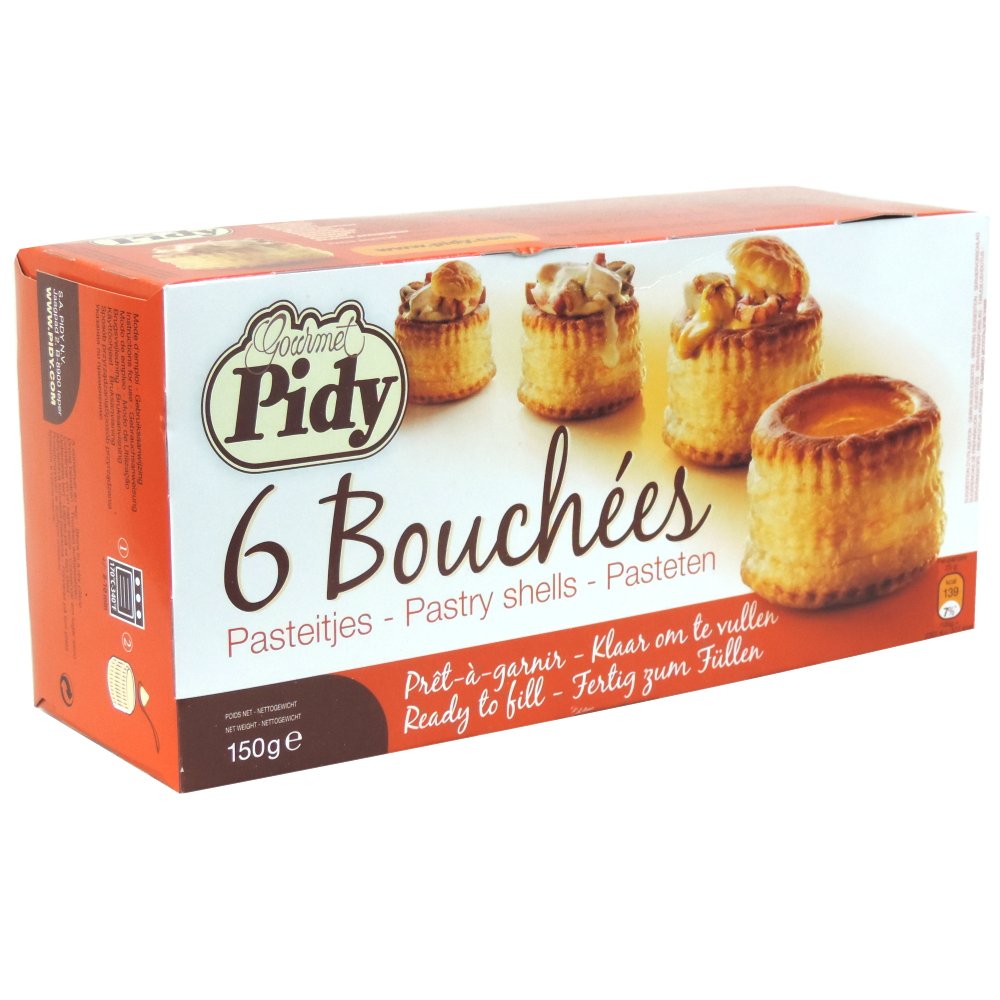 Pidy - 6 Bouchées - 150g : La solution rapide pour entrées réussies