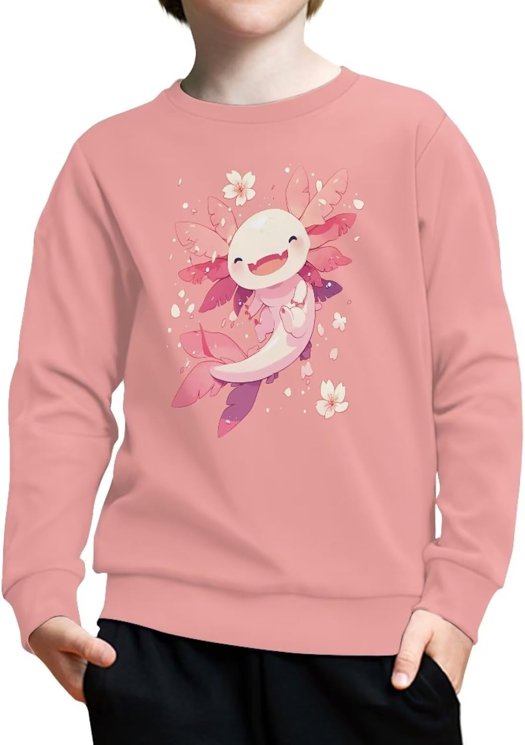 Girls Boys Sweatshirt Fall Outfit Kids Comfy Sweaters Pullover Tops 6-14 Years Old - Image 2