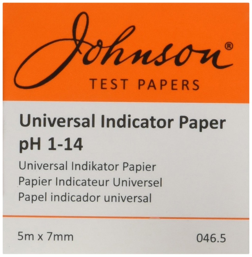 Johnson Test Papers046.5 Universal Indicator Paper, Roll Dispenser, 5 m x 7 mm