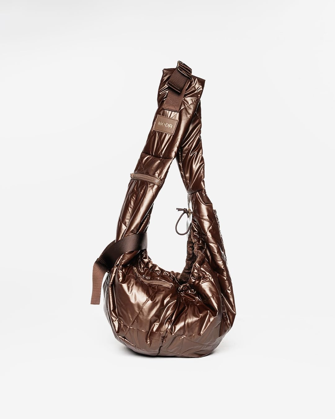 MOOR NYC Mochi Luxury Pet Travel Bag in Cream Color – TSA Approved Soft Faux Fur Carrier Tote for Small Dogs & Cats