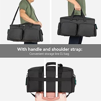 Amazon.com: SAVIOUR DJ Cable File Bag, Detachable Padded Bottom