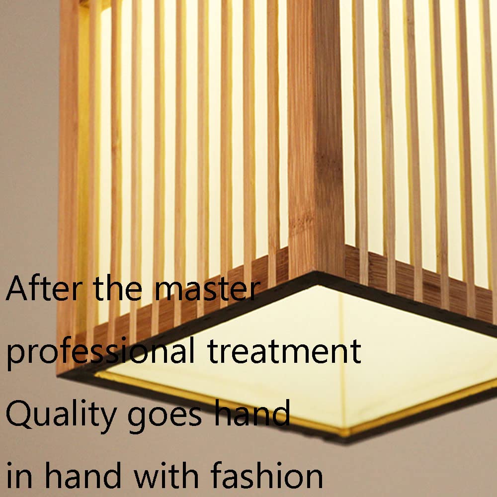 Lampa wisząca Styl japoński Ręcznie robiona bambusowa lampa wisząca Oprawa sufitowa Dekoracyjne światła z naturalnego bambusa Żyrandol artystyczny Kreatywny wiejski wiklinowy rattanowy wiszący