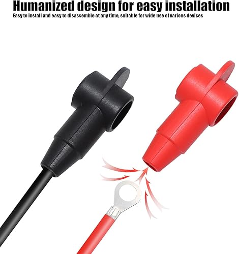 Miniatura 6 de 2 piezas de cubierta de terminal de perno de automóvil, bloques de conexiones impermeables de PVC, protector de terminales, cubierta protectora