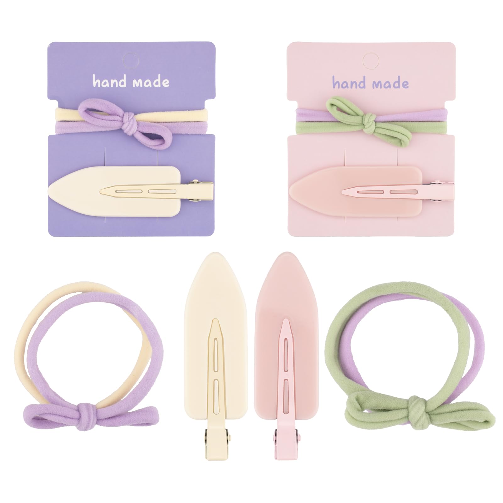 COZYISLE No Bend Creaseless Hair Clips with Storage Box: 4/6/10 Pack Duckbill Barrettes for Women & Girls (（3）Boxed Set of 4)