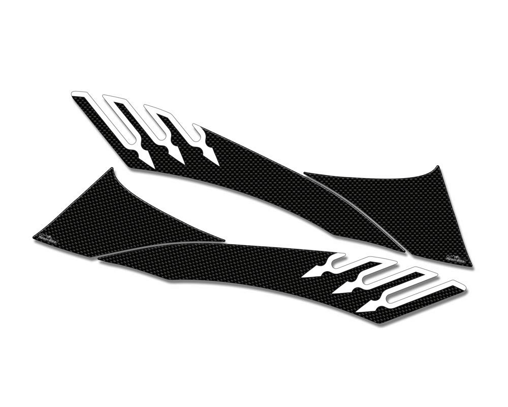Resin Bike Motorcycle 3D Stickers Compatible with Yamaha Tmax 500 2008 2011. Underseat Protections from Bumps and Scratches. Scooter Resin Sticker Carbon Fiber Effect - Image 2