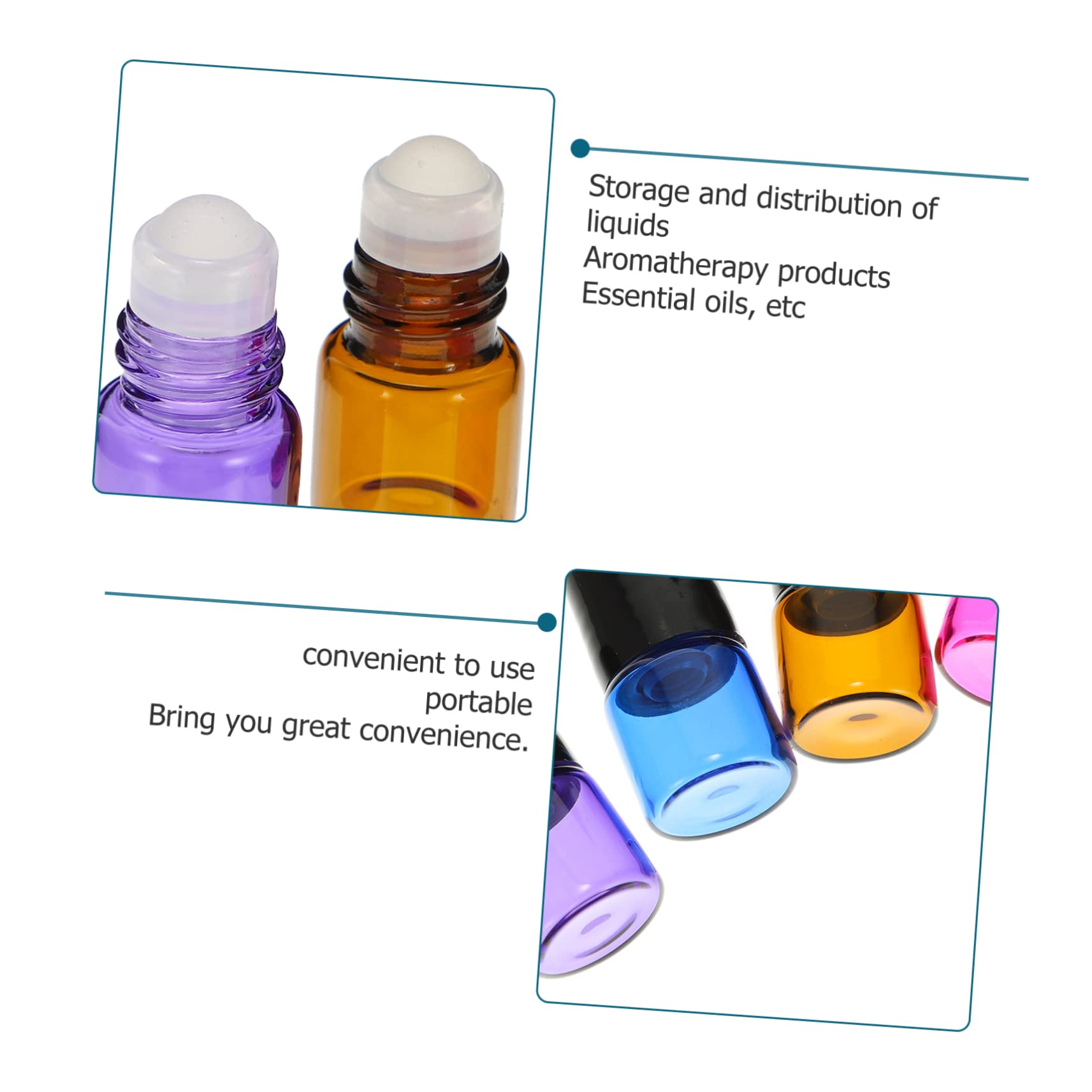 3 Sätze Teiliges Rollerflaschen Für Ätherische Öle Tragbare Spender Für Zuhause Und Reisen Für Und Aromatherapie 16 Stück * 3