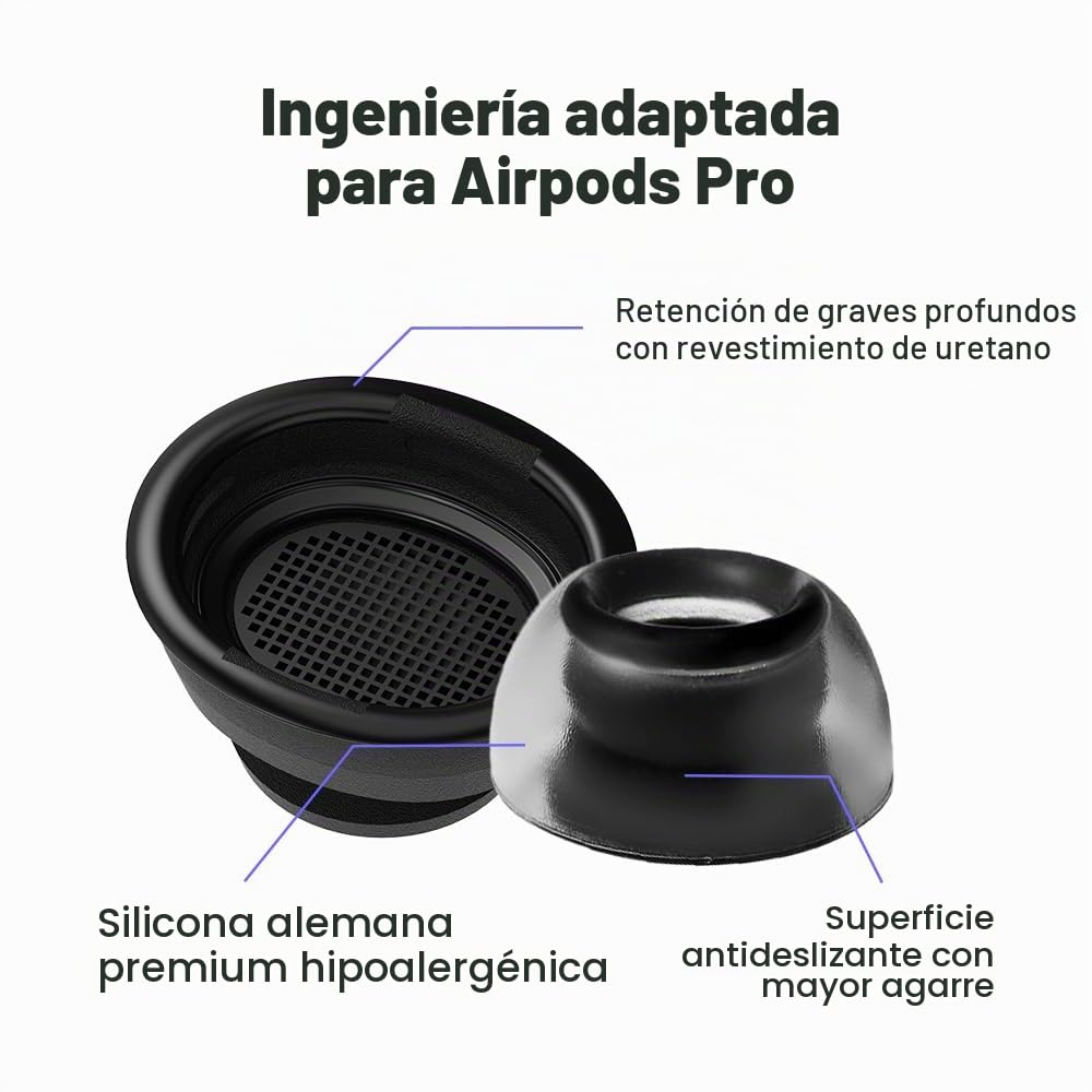 AZLA SednaEarfit Crystal - Juego de 3 Pares para AirPods Pro