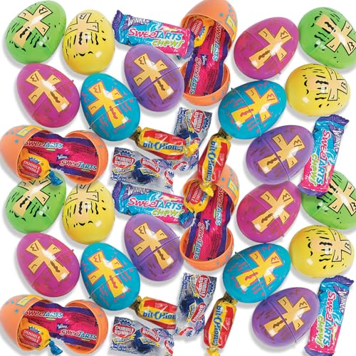 Candy Filled Religious Easter Eggs (set of 24) Easter Hunt and Party Supplies
