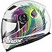 Produktbild Shox Sniper Peacock Damen Motorrad Roller Rennsport Integralhelm S Weiß/Rosa/Neon Gelb