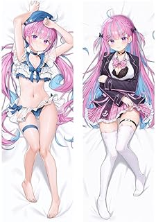 湊あくあ 抱き枕カバー 2way 等身大 両面プリント 収蔵品 お宅 贈り物 添寝 萌えグッズ 全年齢 160x50cm