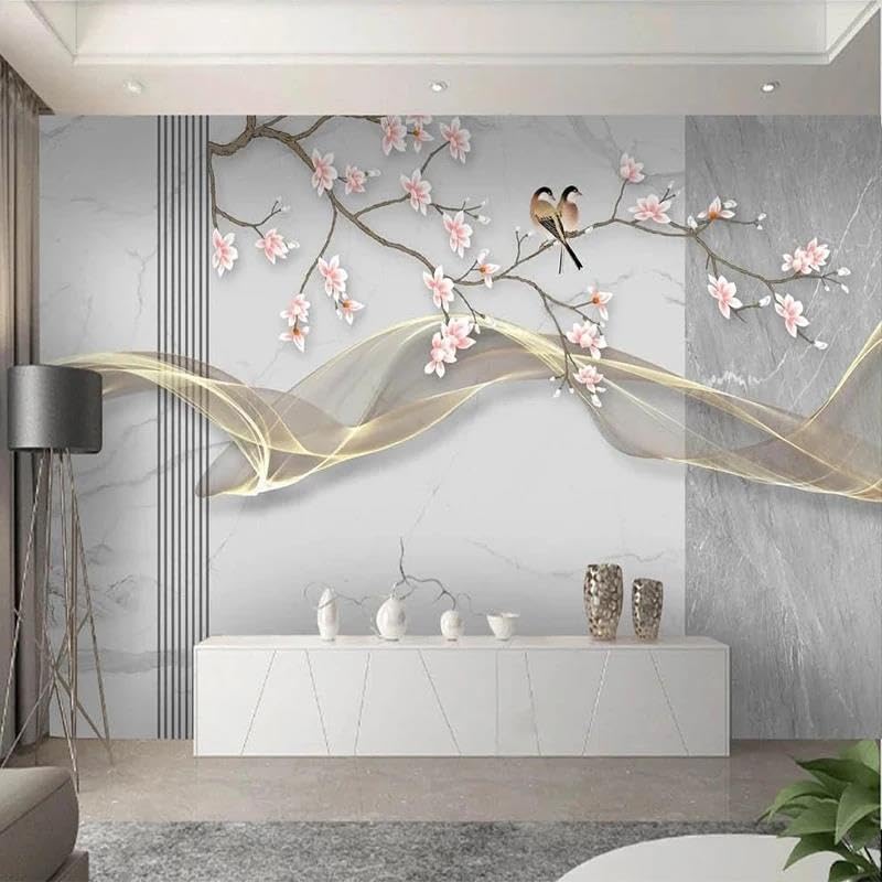 Papier peint forêt 3D auto-adhésif pour masquer un mur abîmé