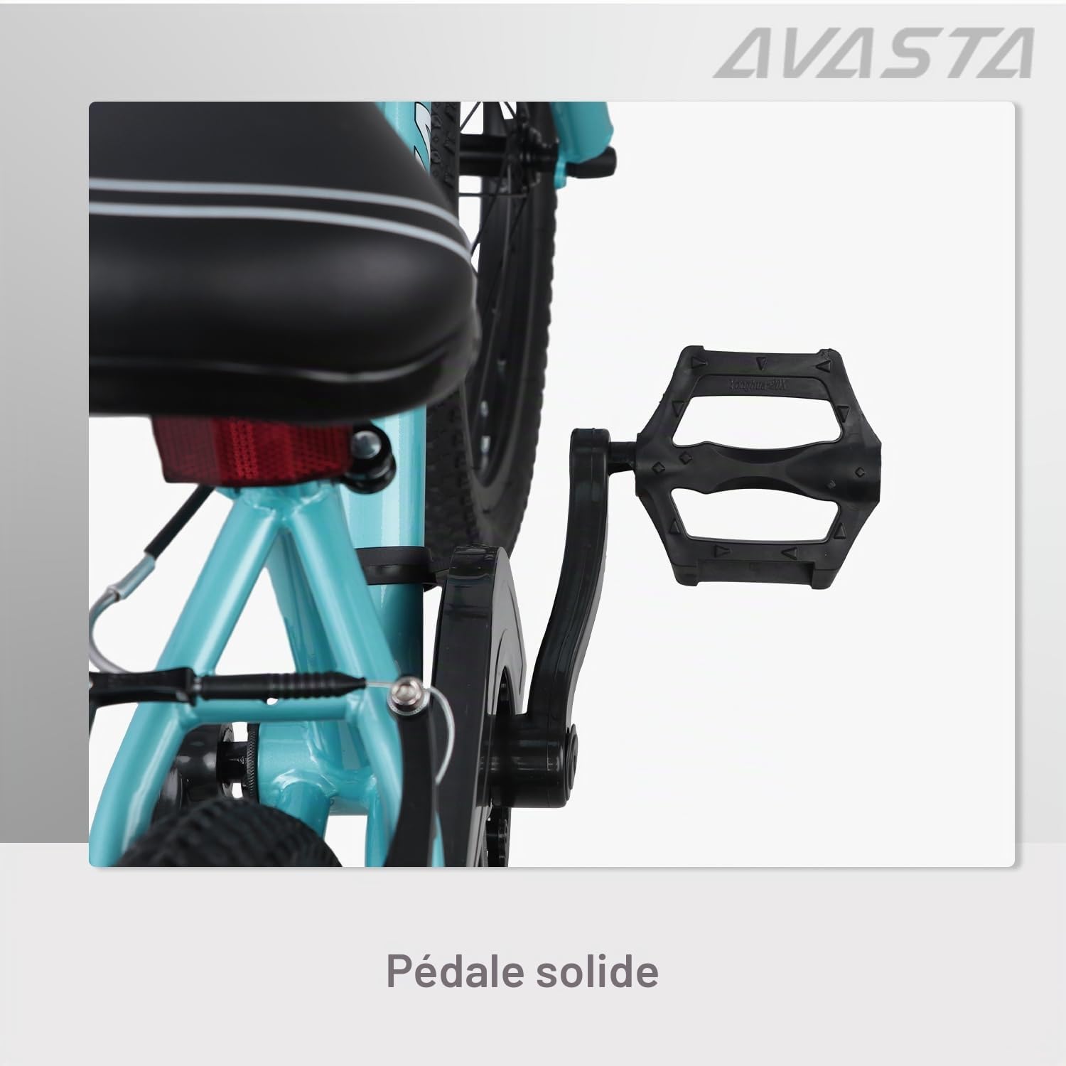 AVASTA Bilbo Vélo pour Enfants 18, 20 et 24 Pouces pour garçons et Filles âgés de 5 à 14 Ans, avec Guidon et Selle réglables, Deux Freins V-Brake et Une béquille, Disponible en Plusieurs Couleurs