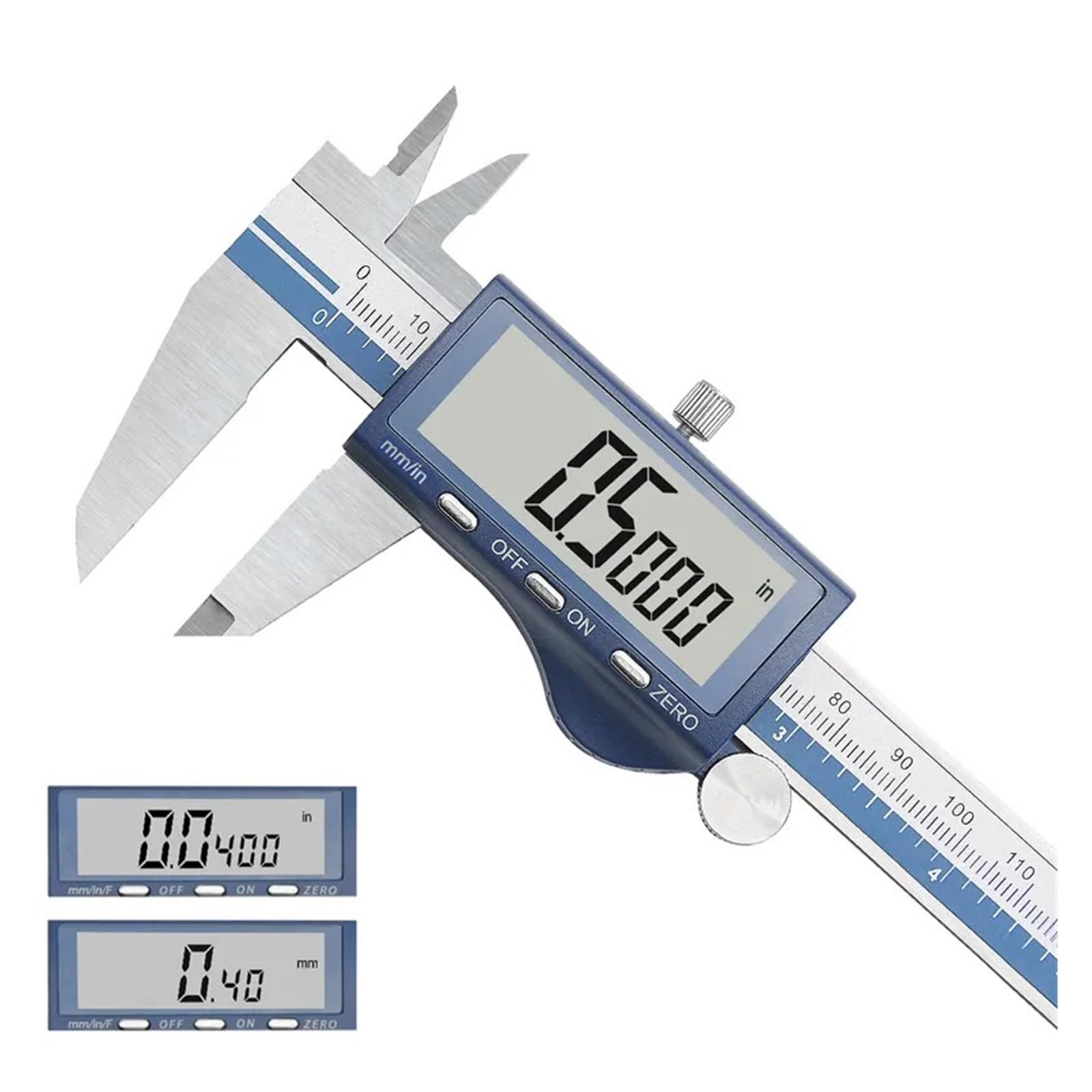 Calibrador digital IP 54 resistente al agua 150 mm Calibre de 6 pulgadas Herramienta de medición de calibrador a vernier de metal
