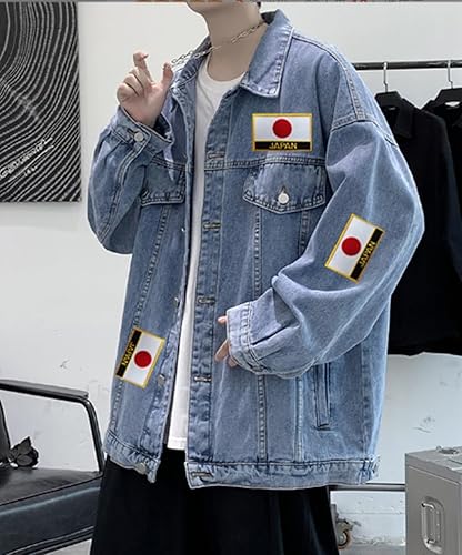 Miniatura 3 de 1 parche de bandera de Japón para planchar o coser bordado, táctico, militar, nacional de Japón (Japón)